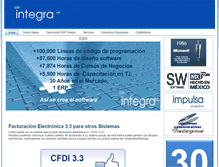 Tablet Screenshot of erp-integra.com